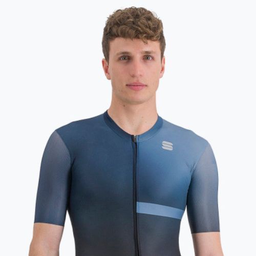 Kombinezon rowerowy męski Sportful Bomber black/galaxy blue