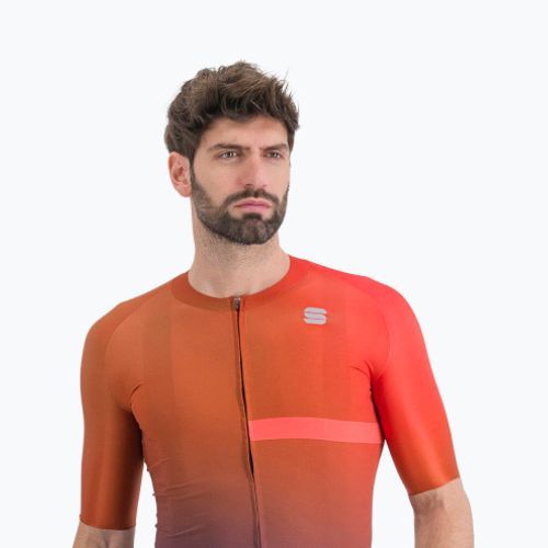 Koszulka rowerowa męska Sportful Bomber cayenna red/pompelmo