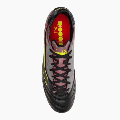 Buty piłkarskie męskie Diadora Brasil Elite Veloce R LPU czarno-czerwone DD-101.179181-D0136-39
