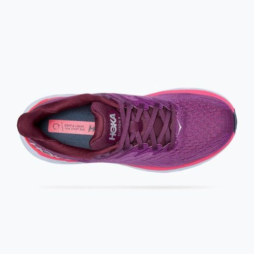 Buty do biegania damskie HOKA Clifton 8 grape wine/beautyberry