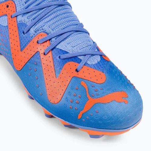 Buty piłkarskie dziecięce PUMA Future Match FG/AG blue glimmer/puma white/ultra orange