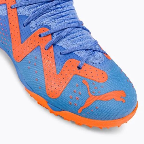 Buty piłkarskie dziecięce PUMA Future Match TT + Mid blue glimmer/puma white/ultra orange