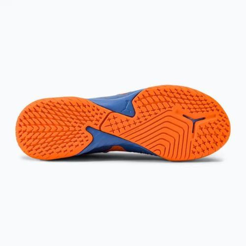 Buty piłkarskie dziecięce PUMA Future Match IT + Mid blue glimmer/puma white/ultra orange