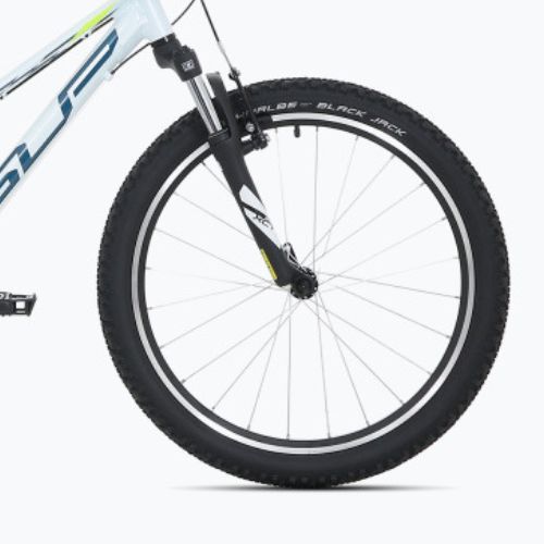 Rower dziecięcy Superior RACER XC 24 gloss white/blue/neonyellow