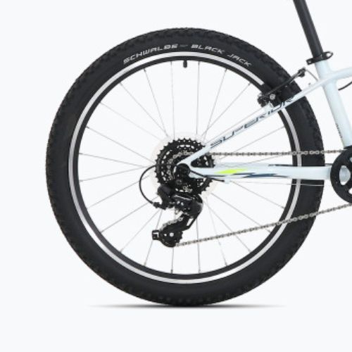 Rower dziecięcy Superior RACER XC 24 gloss white/blue/neonyellow