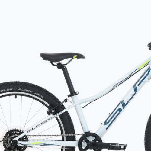 Rower dziecięcy Superior RACER XC 24 gloss white/blue/neonyellow