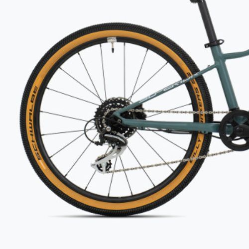 Rower dziecięcy Superior F.L.Y. 24 DB 2022 matte trooper green/hologram chrome