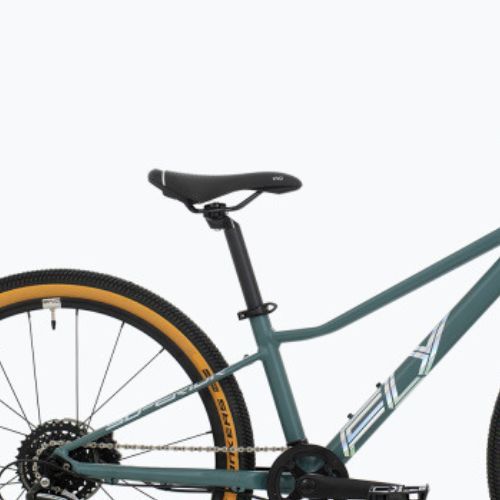 Rower dziecięcy Superior F.L.Y. 24 DB 2022 matte trooper green/hologram chrome