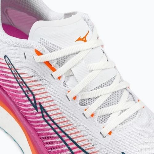 Buty do biegania damskie Mizuno Wave Rebellion Pro biało-różowe J1GD231721
