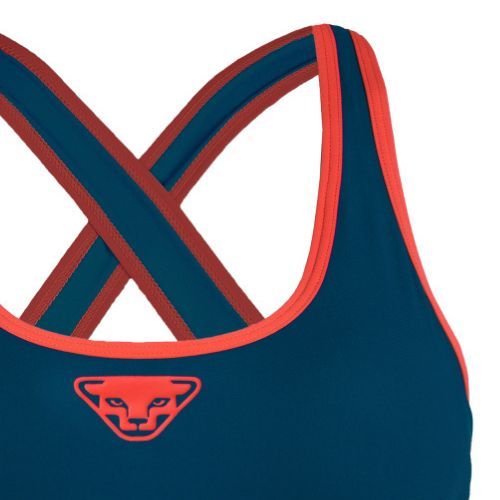 Biustonosz treningowy DYNAFIT Alpine Bra poseidon fluo coral