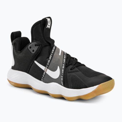 Buty do siatkówki Nike React Hyperset black/white/gum light brown