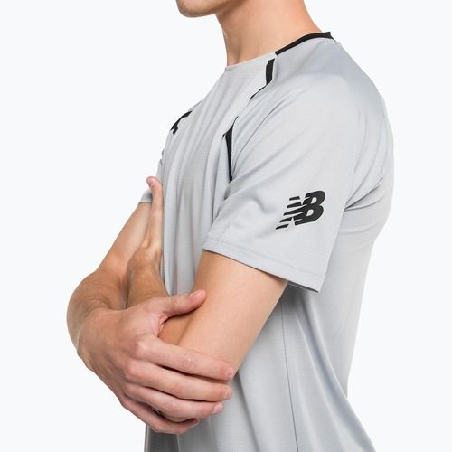 Koszulka piłkarska męska New Balance Tenacity Football Training light aluminium