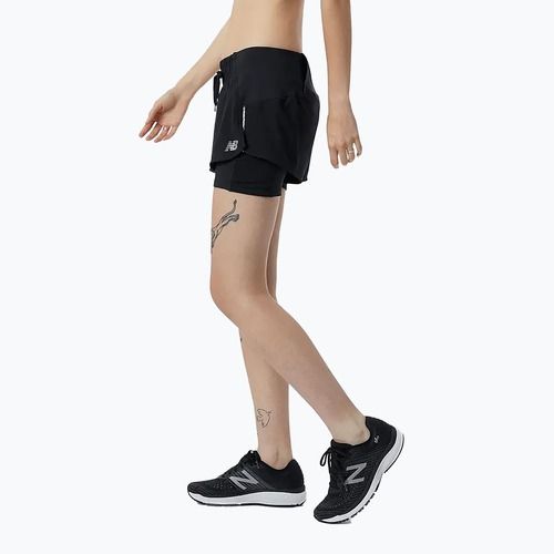 Spodenki do biegania damskie New Balance Impact Run 2In1 black