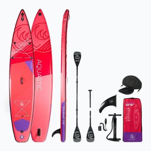 Deska SUP AQUASTIC Touring 12'6" czerwona