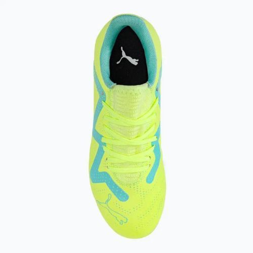 Buty piłkarskie dziecięce PUMA Future Play FG/AG fast yellow/puma black/electric peppermint