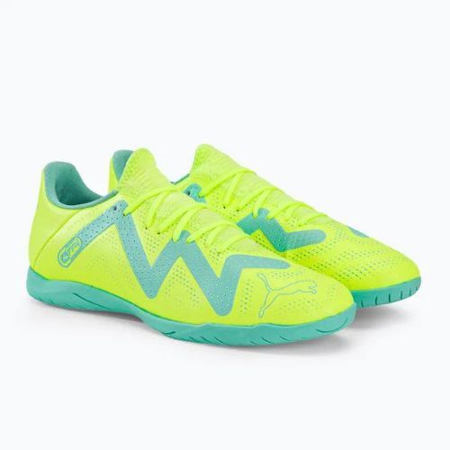 Buty piłkarskie męskie PUMA Future Play IT fast yellow/puma black/electric peppermint