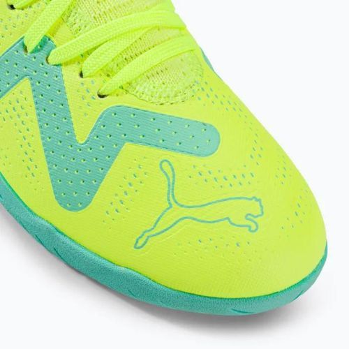 Buty piłkarskie dziecięce PUMA Future Play IT fast yellow/puma black/electric peppermint