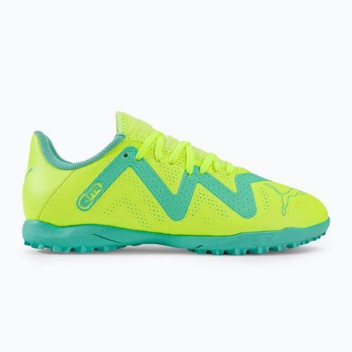 Buty piłkarskie dziecięce PUMA Future Play TT fast yellow/puma black/electric peppermint