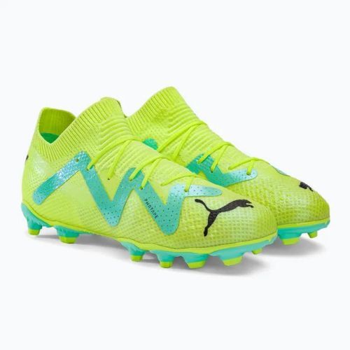 Buty piłkarskie dziecięce PUMA Future Pro FG/AG fast yellow/puma black/electric peppermint