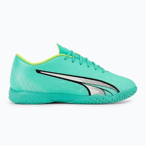 Buty piłkarskie męskie PUMA Ultra Play IT electric peppermint/puma white/fast yellow