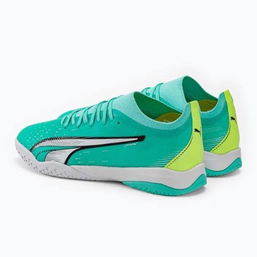 Buty piłkarskie męskie PUMA Ultra Match IT electric peppermint/puma white/fast yellow