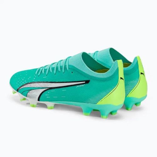 Buty piłkarskie męskie PUMA Ultra Match FG/AG electric peppermint/puma white/fast yellow