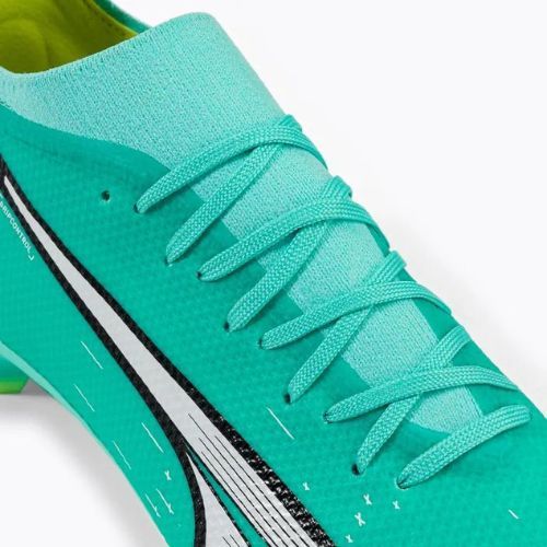 Buty piłkarskie męskie PUMA Ultra Match FG/AG electric peppermint/puma white/fast yellow