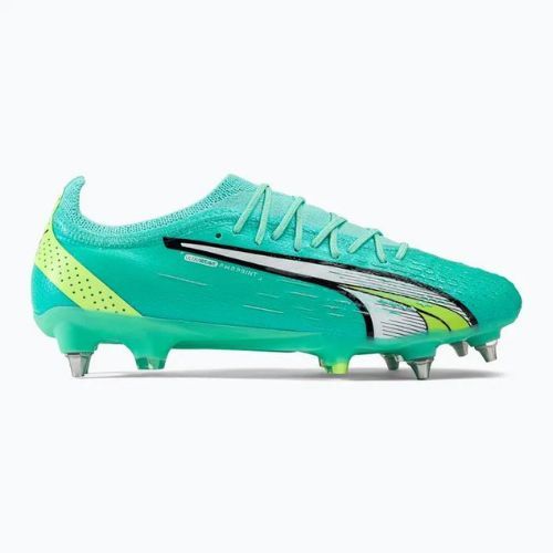 Buty piłkarskie męskie PUMA Ultra Ultimate MXSG electric peppermint/puma white/fast yellow