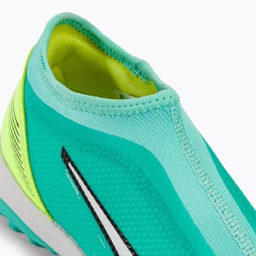 Buty piłkarskie dziecięce PUMA Ultra Match Ll TT + Mid electric peppermint/puma white/fast yellow