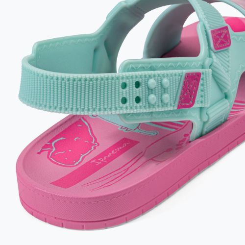 Sandały dziecięce Ipanema Recreio Papete Kids pink/green