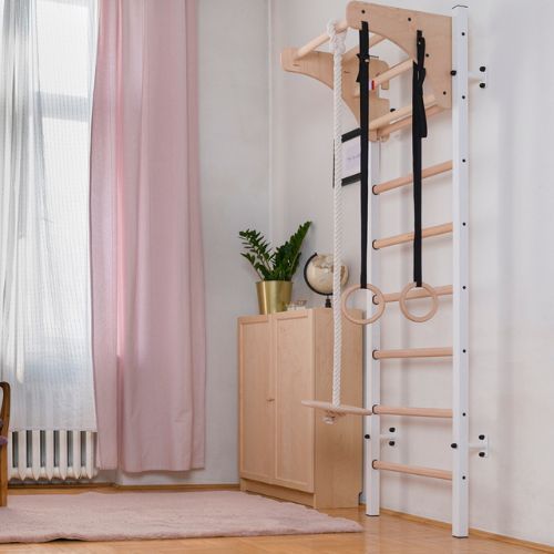 Drabinka gimnastyczna BenchK biała BK-211W+A204