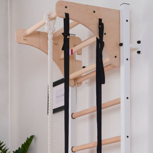 Drabinka gimnastyczna BenchK biała BK-211W+A204