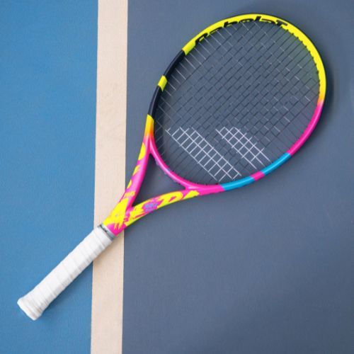 Rakieta tenisowa dziecięca Babolat Pure Aero Rafa Jr 26 2gen yellow/pink/blue