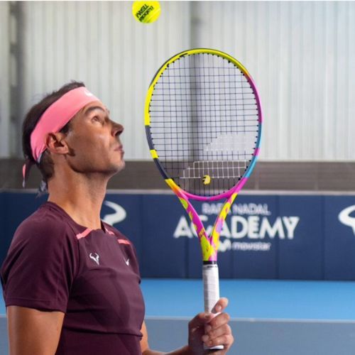 Rakieta tenisowa Babolat Pure Aero Rafa 2gen yellow/pink/blue