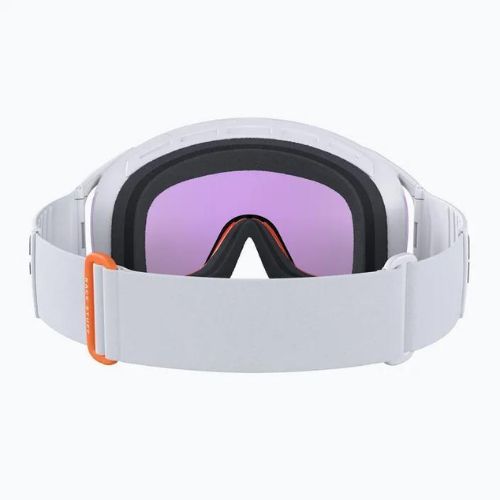 Gogle narciarskie POC Zonula Race hydrogen white/zink orange/partly blue