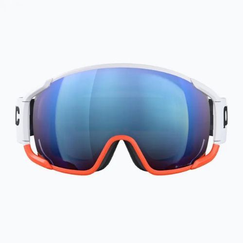 Gogle narciarskie POC Zonula Race hydrogen white/zink orange/partly blue