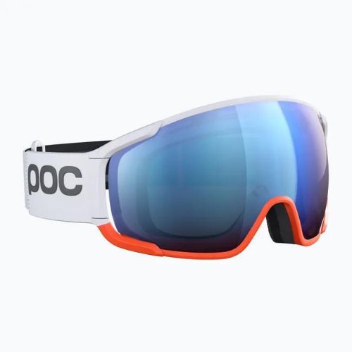 Gogle narciarskie POC Zonula Race hydrogen white/zink orange/partly blue