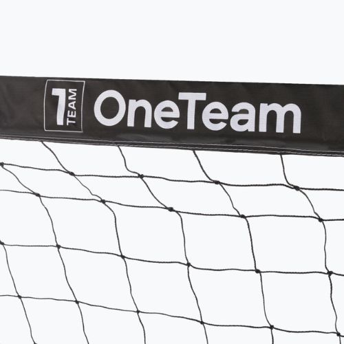 Bramka do piłki nożnej OneTeam One 300 x 160 cm biała/czarna