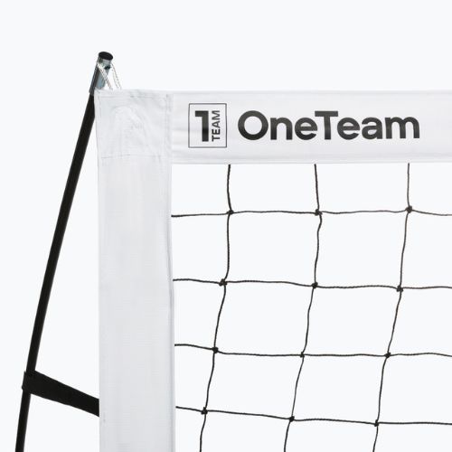 Bramka do piłki nożnej OneTeam Flex 300 x 200 cm biała/czarna