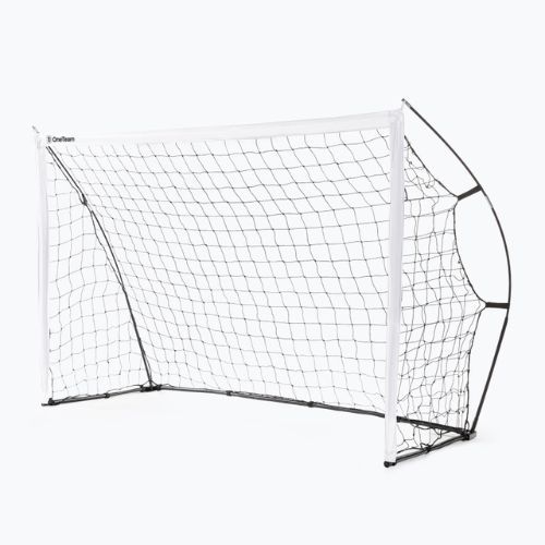 Bramka do piłki nożnej OneTeam Flex 240 x 150 cm biała/czarna