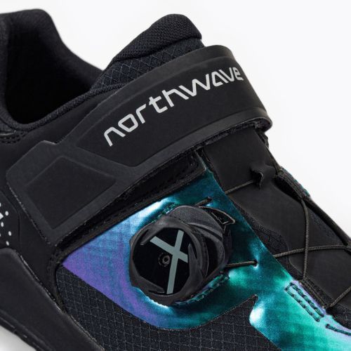 Buty rowerowe MTB męskie Northwave Overland Plus black/iridescent