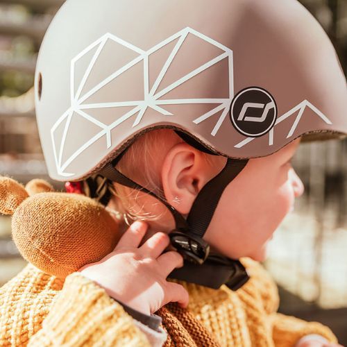 Kask dziecięcy Scoot & Ride XXS-S brown lines