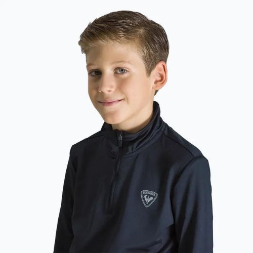 Bluza dziecięca Rossignol Boy 1/2 Zip Warm Stretch black