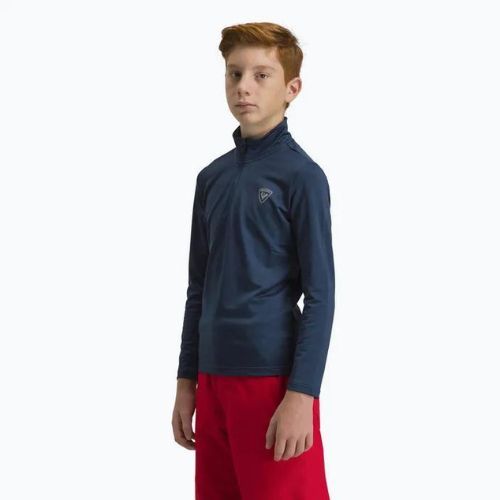 Bluza dziecięca Rossignol Boy 1/2 Zip Warm Stretch dark navy