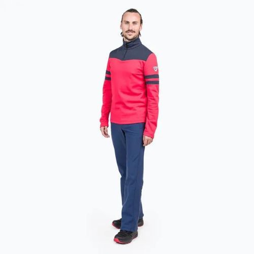 Longsleeve termoaktywny męski Rossignol Resort 1/2 Zip sports red