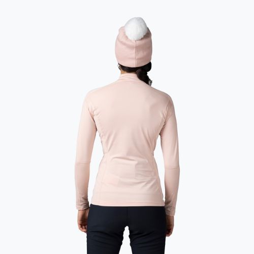 Bluza termoaktywna damska Rossignol Classique 1/2 Zip powder pink