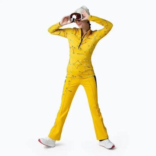 Longsleeve termoaktywny damski Rossignol Booster 1/2 Zip Top 100 yellow