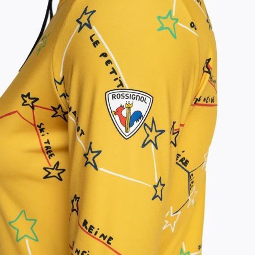 Longsleeve termoaktywny damski Rossignol Booster 1/2 Zip Top 100 yellow