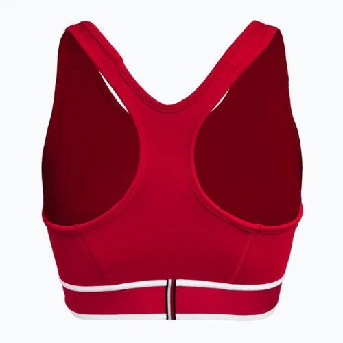 Biustonosz treningowy Tommy Hilfiger Mid Int Tape Racer Back red