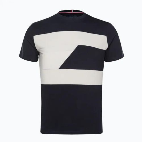 Koszulka męska Tommy Hilfiger Colorblocked Mix Media blue